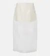 Frame The Silk Organza Maxi Skirt In White