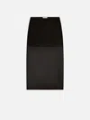 Frame The Silk Organza Skirt In Black