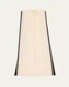 Frame The Silk Drawstring Lounge Pants In Alabaster Multi