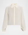 Frame Denim The Standard Silk-blend Shirt In White