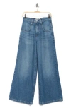 Frame The Skater High Waist Wide Leg Jeans In Rochester