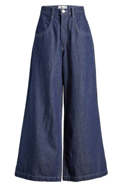 FRAME THE SKATER HIGH WAIST WIDE LEG JEANS