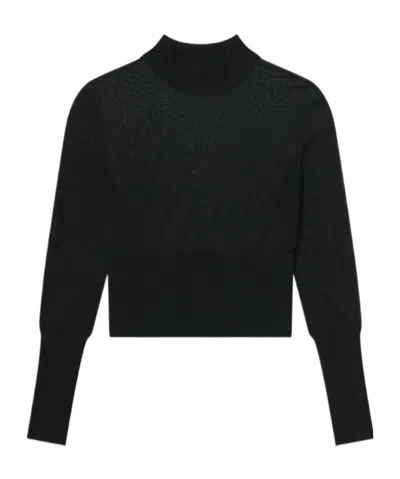 Frame The Sleek Sweater In Black