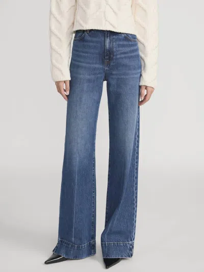Frame The Slice Flare Jean In Headliner In Blue