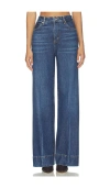 Frame The Pixie High-rise Flared Jeans In Blue