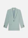 Frame The Slim Blazer In Blue