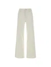 Frame The Stroll Jeans In White Denim In White