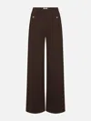 Frame The Slim Palazzo Trouser Pants In Brown