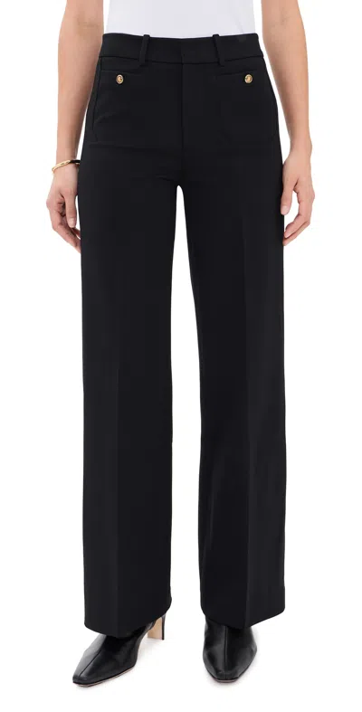 Frame The Slim Palazzo Trousers Black