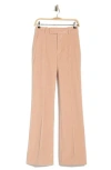 Frame The Slim Stacked Velvet Trousers In Blush
