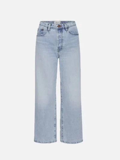 Frame The Slouchy Straight Jeans In Blue