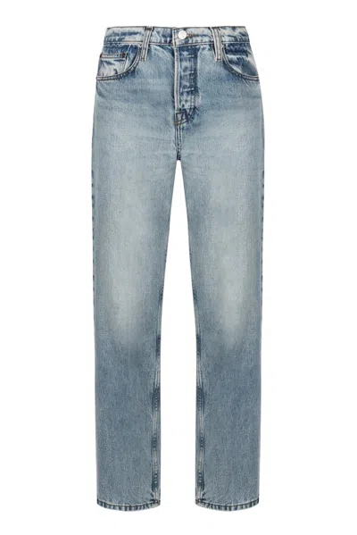 Frame The Slouchy Straight Jeans In Blue