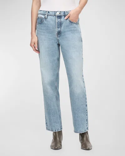 Frame Le High 'n' Tight Open Air Straight Jean In Blue