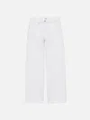 FRAME THE SLOUCHY STRAIGHT JEANS WHITE DENIM