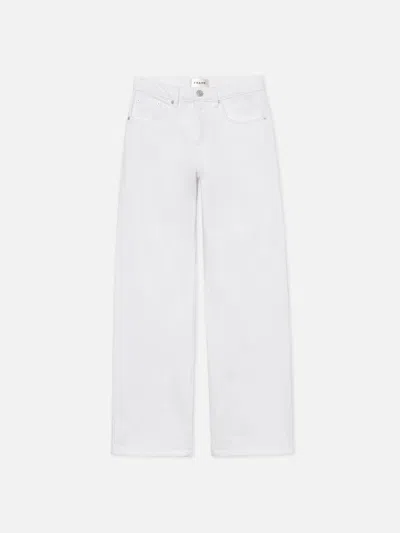 Frame The Slouchy Straight Jeans In White