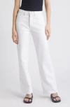 Frame High-waisted Barrel Jeans For In White