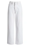 Frame High-waisted Barrel Jeans For In White