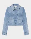 Frame The Small Denim Jacket In Blue