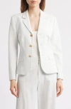 Frame The Seersucker Smart Blazer In Multi