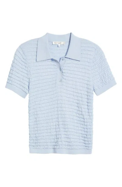 FRAME FRAME THE SMOCK SILK & COTTON POLO SWEATER