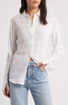 Frame The Smocked Shirt In White