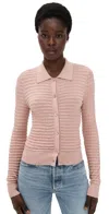 Frame The Smocked Cardi Light Pink