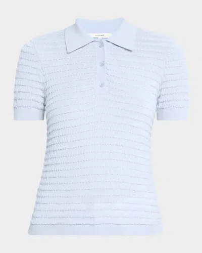 Frame The Smocked Polo Shirt