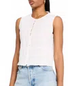 Frame The Smocked Tank In White In White