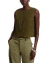 Frame The Smocked Tank Top In Juniper