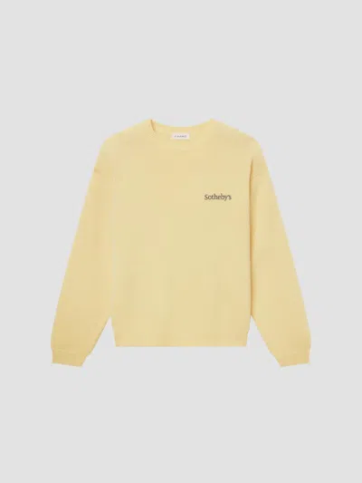 Frame The Sotheby's Cashmere Sweater In Yellow