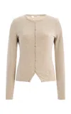 Frame The Splay Ribbed Knit Top In Neutral