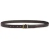 Frame The Square Buckle Leather Belt In Black