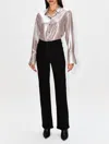 Frame The Standard Shirt In Silve Lame