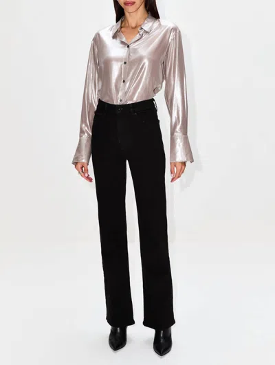 Frame The Standard Shirt In Silve Lame