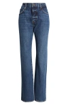 Frame The Staple High Waist Straight Leg Jeans In Hitched