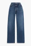 Frame The Wide Crop Jeans In Blue