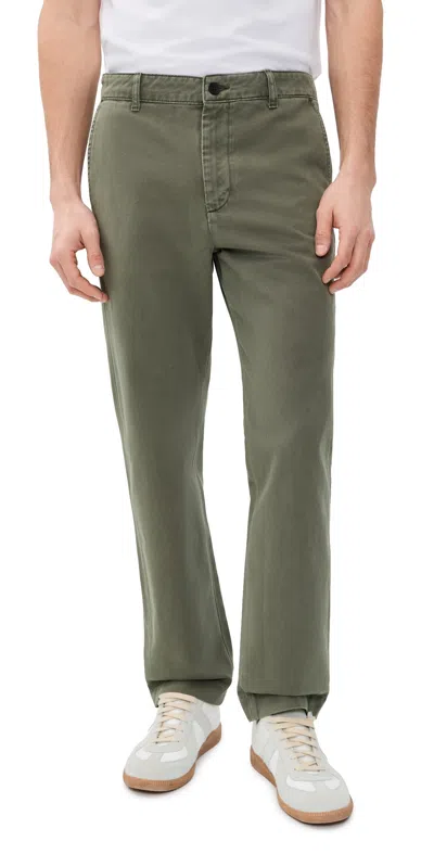 Frame The Straight Chino Pants Camo Green