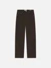Frame Denim The Straight Dark Chocolate Jean In Green