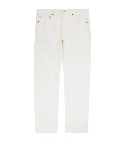 Frame The Straight Leg Jeans In Off White