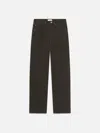 Frame Denim The Straight Dark Chocolate Jean In Green