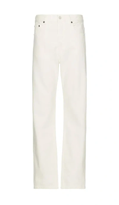 Frame Mens Baggy Jeans In Off White Grind