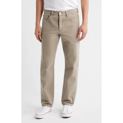 Frame The Straight Leg Canvas Jeans In Gray