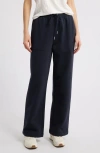 Frame The Straight Leg Sweatpants In Dark Navy