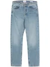 Frame The Straight Stonewashed Jeans In Blue