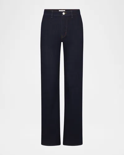 Frame The Straight Trouser Jeans In Blue