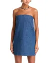 Frame The Strapless Mini Dress In Acquaintan