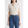 Frame The Stripe Cotton & Silk Utility Shirt