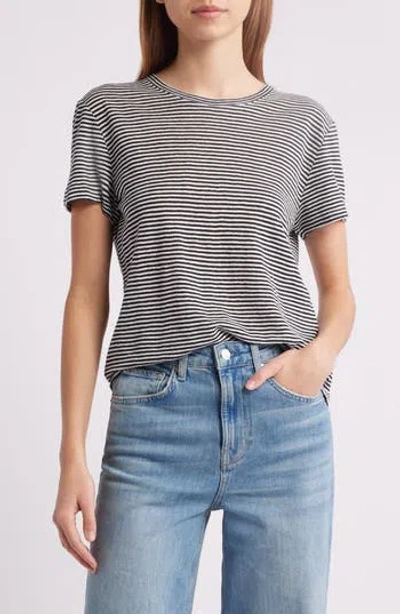 FRAME FRAME THE STRIPE LINEN BABY T-SHIRT