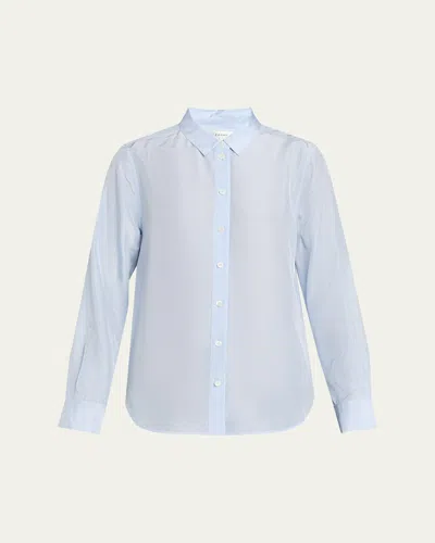 Frame The Striped Classic Shirt In Blue