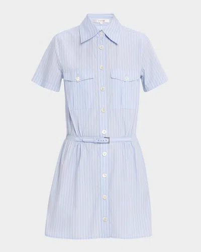 FRAME THE STRIPED SAFARI SHIRTDRESS